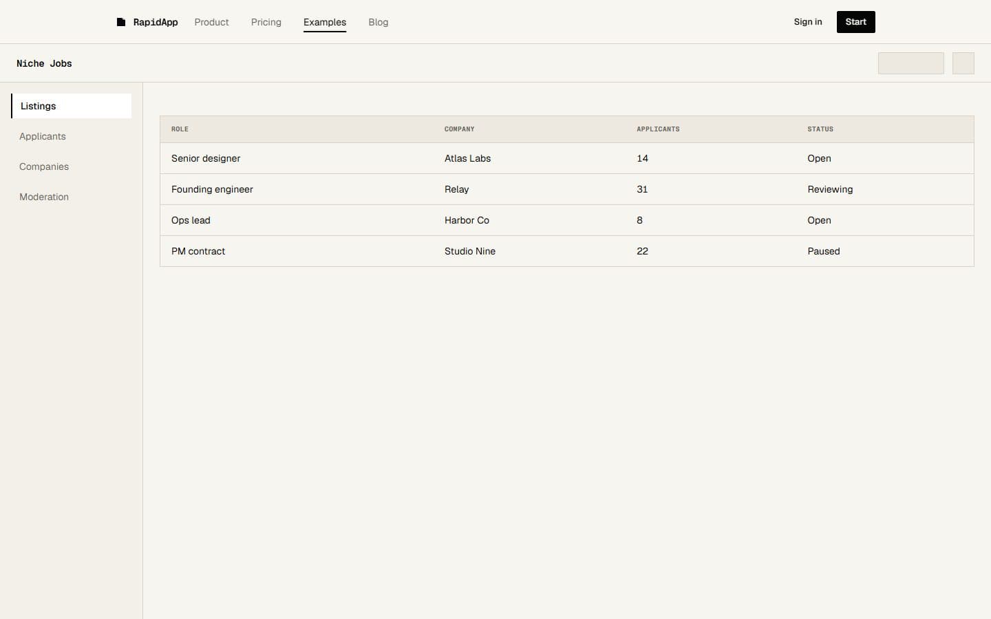 Job Board MVP product screenshot