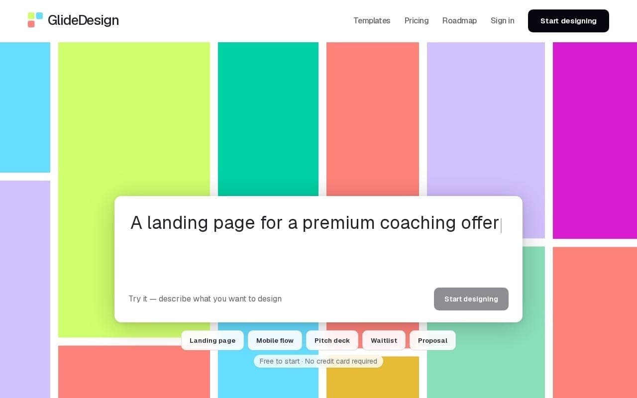 GlideDesign — live site preview