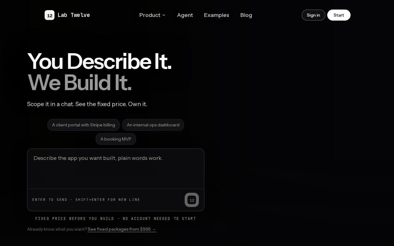 Lab Twelve — live site preview