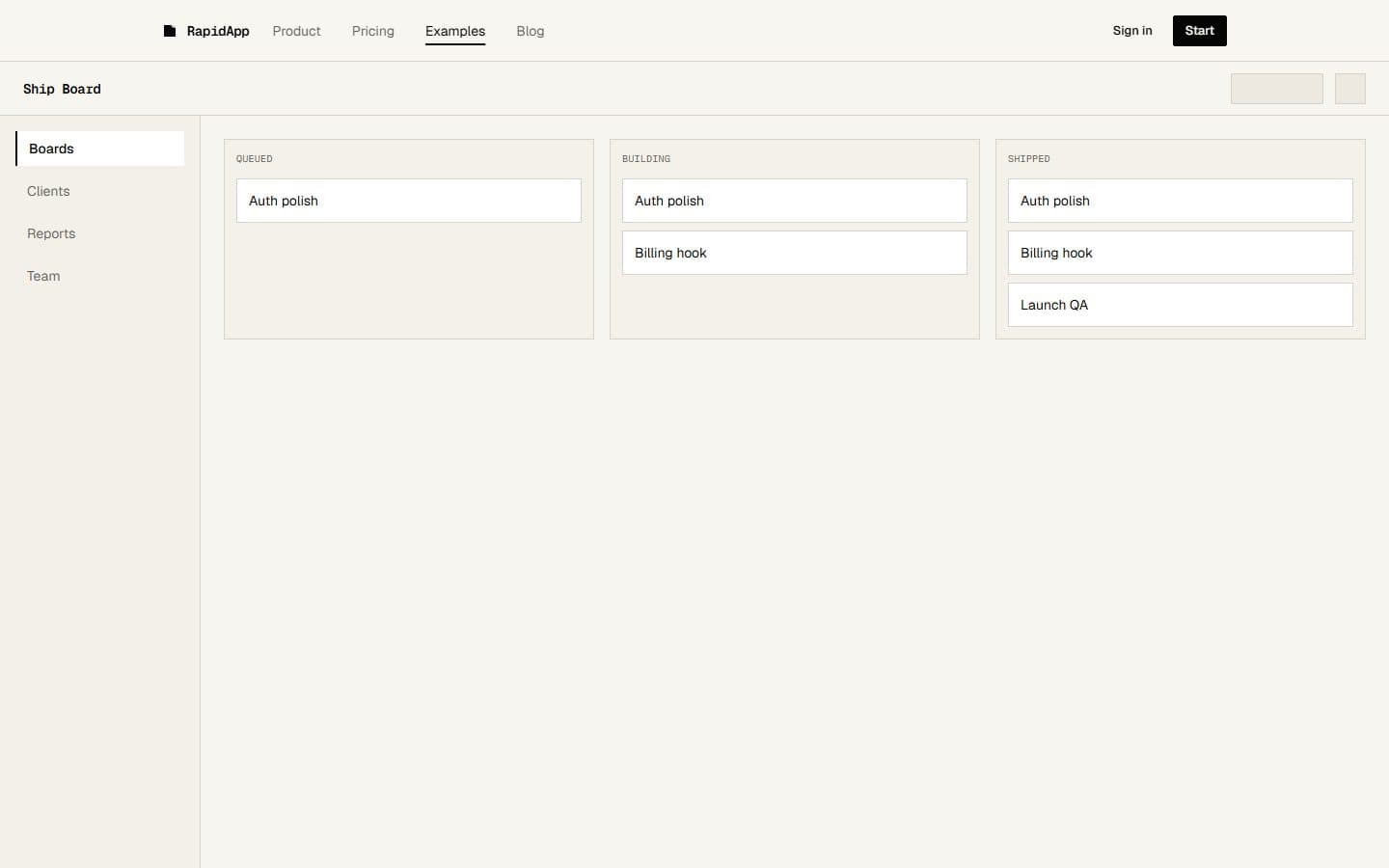 Project Management App product screenshot